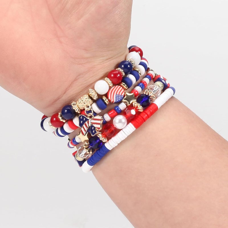 Lonext Halloween Bracelets Stackable Heishi Beaded Stretch Bracelets - Image 4